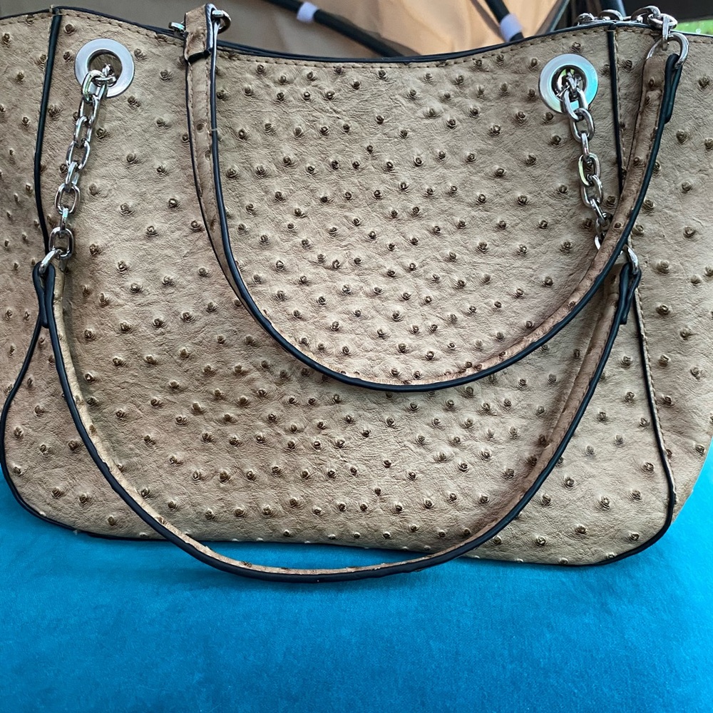 Ostrich tote/shoulder bag
